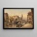 Venezia con motivo di canale - Karl Kaufmann — quadro incorniciato alla parete