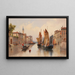 Motivo veneziano - Karl Kaufmann — quadro incorniciato alla parete