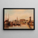 Scène veneziana con vista sulla piazza San Marco - Karl Kaufmann — quadro incorniciato alla parete