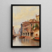 Scène de canal à Venise - Karl Kaufmann — quadro incorniciato alla parete