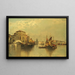 Vista di Venezia - Karl Kaufmann — quadro incorniciato alla parete