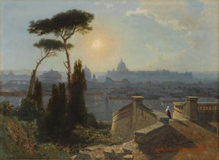 Karl LindemannFrommel - Rome From The Trinita Di Monti.webp