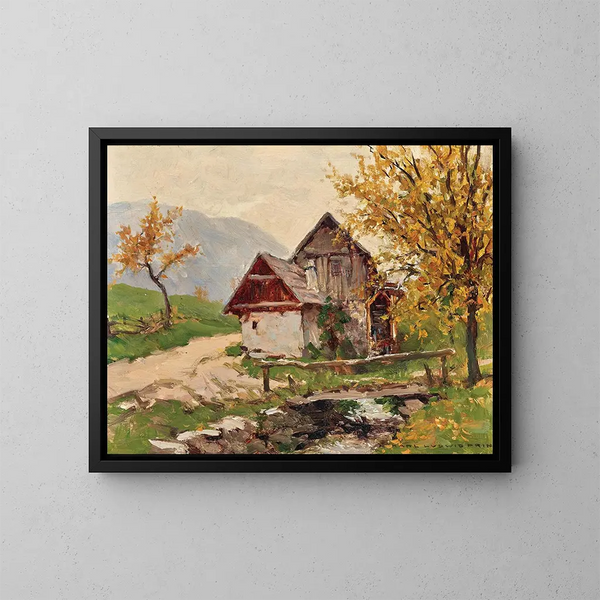 Autunno al Schneeberg - Karl Ludwig Prinz — quadro incorniciato alla parete