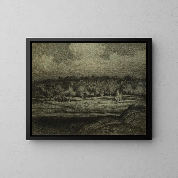 Paesaggio vicino a Stoccolma - Karl Nordström — quadro incorniciato alla parete