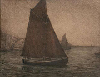 Bateaux de pêche au filet - Karl Nordström — vista dell’opera