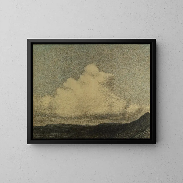 Nuvole in movimento - Karl Nordström — quadro incorniciato alla parete
