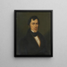 Ritratto di un gentiluomo - Karl Philipp Schwab — quadro incorniciato alla parete