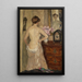 Nu femminile davanti allo specchio - Karl Piepho — quadro incorniciato alla parete