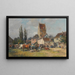 Giorno di mercato estivo - Karl Stuhlmüller — quadro incorniciato alla parete