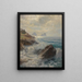 Atmosfera mattutina sulla spiaggia di Capri - Karl Theodor Boehme — quadro incorniciato alla parete