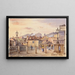 Il Ponte della Madeleine sul Wienfluss - Karl Wenzel Zajicek — quadro incorniciato alla parete
