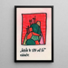 Construction en vert et rouge - Karl Wiener — quadro incorniciato alla parete