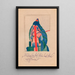 Construction in rosso, verde e blu - Karl Wiener — quadro incorniciato alla parete