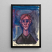 Depressione Autoritratto - Karl Wiener — quadro incorniciato alla parete