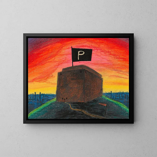 La bannière de poudre - Karl Wiener — quadro incorniciato alla parete
