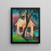 Maison le soir - Karl Wiener — quadro incorniciato alla parete