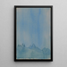 Paesaggio in blu - Karl Wiener — quadro incorniciato alla parete