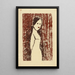 Sans titre figura femminile II - Karl Wiener — quadro incorniciato alla parete