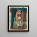 Figura femminile senza titolo vista di schiena - Karl Wiener — quadro incorniciato alla parete