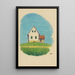 Sans titre maison dans prairie - Karl Wiener — quadro incorniciato alla parete