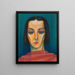 Ritratto di una dama - Karl Wiener — quadro incorniciato alla parete