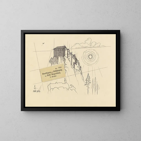 Riegersburg - Karl Wiener — quadro incorniciato alla parete