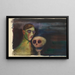 Autoritratto con la Morte - Karl Wiener — quadro incorniciato alla parete