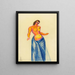 Donna semi-nuda II - Karl Wiener — quadro incorniciato alla parete