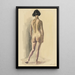 Nu femminile VII - Karl Wiener — quadro incorniciato alla parete