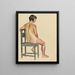 Nu femminile VI - Karl Wiener — quadro incorniciato alla parete