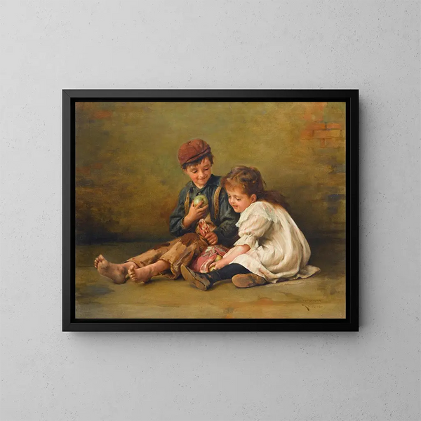Il condivisione delle spoglie - Karl Witkowski — quadro incorniciato alla parete