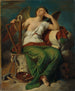 Allegoria dell'arte. Progetto per le affreschi del Hall of Fame e delle sale adiacenti a Vienna. - Karl von Blaas — vista dell’opera