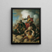 La difesa di Vienna contro i Turchi nel 1683 - Karl von Blaas — quadro incorniciato alla parete