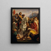 Il principe Eugenio si reca in Bosnia nel 1697 - Karl von Blaas — quadro incorniciato alla parete
