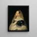 Ritratto di una dama - Karl von Jagemann — quadro incorniciato alla parete