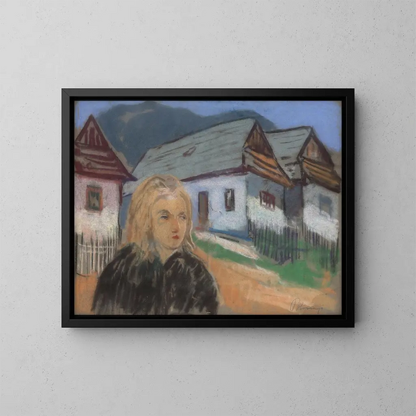 Motivo rurale - Karol Polnyi — quadro incorniciato alla parete
