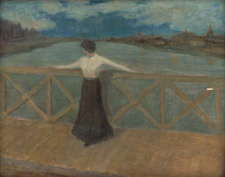 Karol Pongrcz - Woman on a Bridge.webp