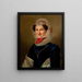 Ritratto di Teresa Hausner - Karol Schweikart — quadro incorniciato alla parete