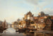 Vista di una città sul fiume - Kasparus Karsen — vista dell’opera