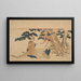 Il Manteau di piume Hagoromo - Katsukawa Shunsen — quadro incorniciato alla parete
