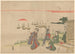 Due donne con un uomo che guarda l'alba sulla baia di Shinagawa - Katsukawa Shunsen — vista dell’opera
