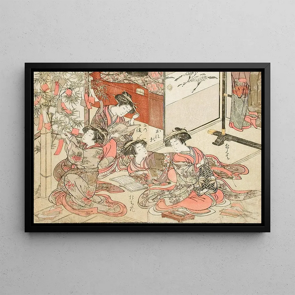 Katsukawa Shunsh - Scene in a Brothel from A Mirror of Beautiful Women of the Green Houses Compared.webp
