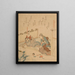 Ormeau - Katsushika Hokusai — quadro incorniciato alla parete