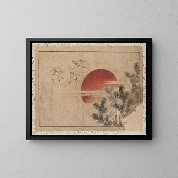 Album di schizzi di Katsushika Hokusai e dei suoi discepoli Pl46 - Katsushika Hokusai — quadro incorniciato alla parete