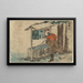 Ishiyakushi - Katsushika Hokusai — quadro incorniciato alla parete