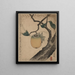 Kaki ni kirigirisu - Katsushika Hokusai — quadro incorniciato alla parete