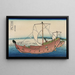 Route maritime de Kazusa - Katsushika Hokusai — quadro incorniciato alla parete
