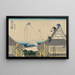 Kto surugacho mitsu miseryakuzu - Katsushika Hokusai — quadro incorniciato alla parete
