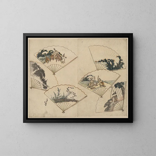 Katsushika Hokusai - Mutamagawa senmen harimaze.webp