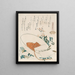 Una miriade di erbe decorticate Chigusagai - Katsushika Hokusai — quadro incorniciato alla parete